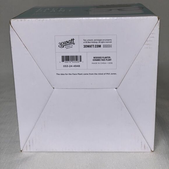 NEW Plant Flower Pot Novelty Face Planter Personality Ceramic Holder Home Decor - Picture 8 of 9